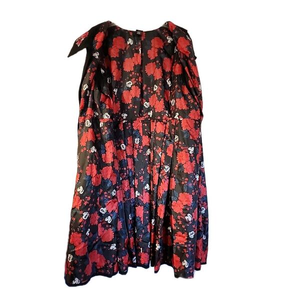 Torrid Disney Minnie Mouse black buttoning embroidered Lined dress size 2 - Picture 6 of 10